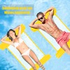 Inflatable Swimming Bed, Inflatable Water Hammock, 4-in-1 Inflatable Water Toy,