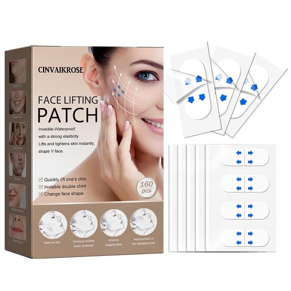 Faciales de Silicona Invisibles, 160PCS de Hilos Tensores Faciales para