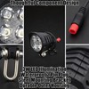 2PCS 36V 48V Ebike Headlights with 2-Pin Connectors Fit for