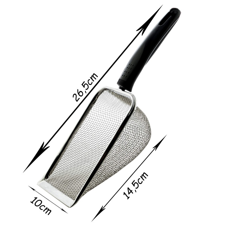 TropicShop Terrariums Metal Scoop for Reptile Faeces, Sand Sieve, Pooper