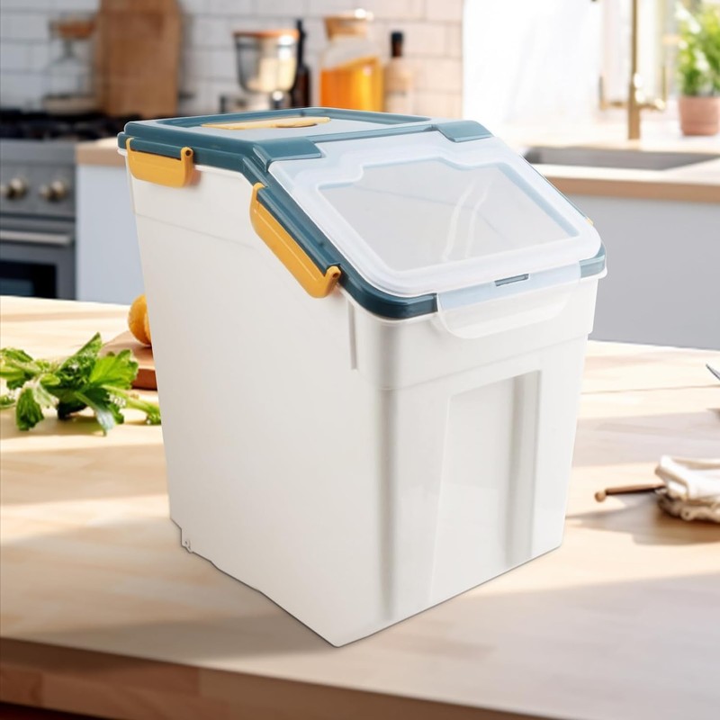 YXQ 50LB Large Flour Storage Container Bin,2 Pack Airtight Plastic