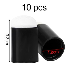 Pack of 10 Multifunctional Finger Sponge, Drawing Foam for DIY Templates, Painting, Printing Colours, Card Making, Crafts, Finger Sponge Daubers Painting, Durable Plastic Handle, Craft Drawing