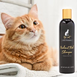 Chris Christensen Top Cat Radiant Red Shampoo for Cats, Groom Like a Professional, Enhances Red Tones, Great for All Coat Types, Made in USA, 32 oz