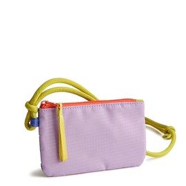 Vera Bradley Women's Ripstop Zip Card Pouch Lanyard, Kew Gardens Colorblock, One Size