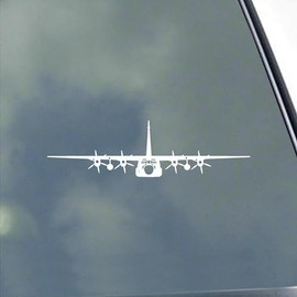 C-130J Hercules Pilot Front with Tanks Vinyl Sticker Decal Air Force Military Transport Crew Refuel C-130