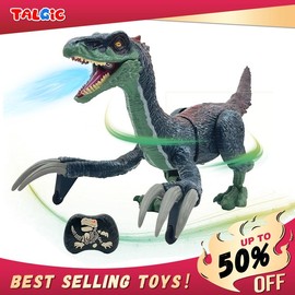 Jurassic Raptor SickleSaur Rex Remote Control Toy, Best Gift for Boys, Best Dream for Jurassic Fan's:_Slow Walking Standing Ice Dragon