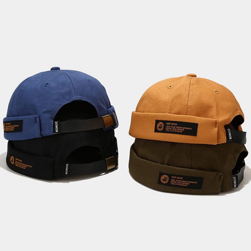 Cozyan Cotton Docker Cap Men Women Sailor Hat Harbour Hat