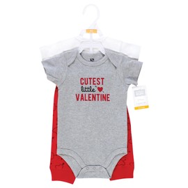 Hudson Baby Hudson Baby Unisex Cotton Bodysuit and Pant Set, Cutest Valentine, Preemie