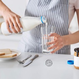 2pcs Stainless Steel Ball Shaker Ball Wire Whisk Ball Shaker Cup Bottle Mixer Protein Mixing Ball (Diameter 3cm)