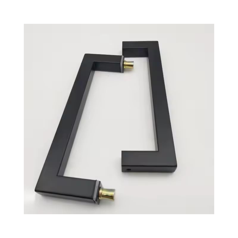 Door Handle 8" Stainless Steel 304 Matte Black Handle Push