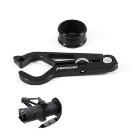 MOTO4U 7/8" 22mm Universal Motorcycle Throttle Assist Axle Assist Throttle Lock Axle Auxiliary Handlebar Lock Black