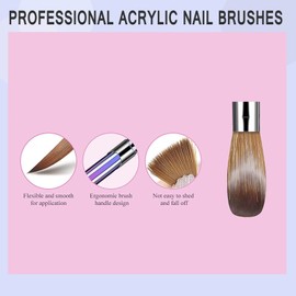 Nail Art Brush Set Aluminum Tube Art Nail Art Brushes Manicure Set Nail Brushes For Nail Art Nail Art Tools Nail Art Brush, Soft Hair 4pcs Aluminum Tube Nail Extension Gel Brush for Salon