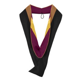 Endea Graduation Masters Hood for Business, Accounting, Commerce, Industrial, Labor Relations, College Degrees - Unisex (Drab/Maroon/Gold)