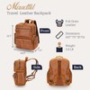 Miracttld Leather Backpack for Men 15.6" Laptop Backpack 100% Madagascar