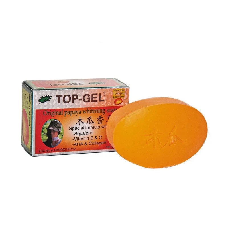 Top Gel Original Papaya Whitening Soap 145g