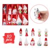 Homewit Handmade Christmas Dolls Pendant Set, 10Pcs Hanging Tree Decorations