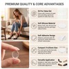 36Pcs Clear Silicone Round Blister Shoe Pads