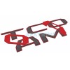 AFX-TRIMS 3D BLACK RED OUTLINE RAISED DOMED TAILGATE LETTERS FOR