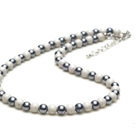 OVER-9 Terahertz x North Trowel Necklace, 0.2 inch (6 mm), Hook, Stainless Steel, Inspected by Public Institutions! Terahertz Oere, Genuine Power Stone, Natural Stone, Super Far Infrared Health, Neck 15.7 inches (40 cm)