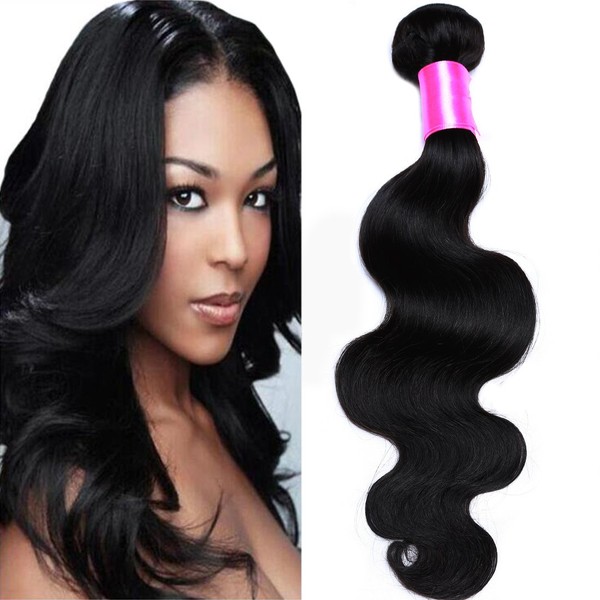 Cranberry Hair Unprocessed Virgin Hair Body Wave Brazilian Hair 18 Inch One Bundle 100% Unprocessed Human Hair Extensions Nature Black Color 100G ( One Bundle )