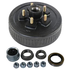 JDMSPEED New Trailer Brake Hub Drum 10" X 2-1/4" Kit 5 on 4.5" Replacement for 3500 Lbs Axle - 22001K 008-247-05, 84546
