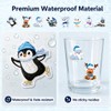 1.5 inches 500pcs Winter Animal Stickers Roll, Christmas Envelope Seals