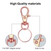 120 x High Quality Swivel Snap Hooks Key Rings Metal