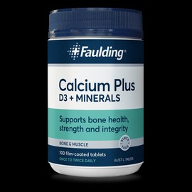 Faulding Calcium PLUS D3 + Minerals Tab 100