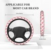 Cute Strawberry Cat Elastic Steering Wheel Cover Non-Slip Breathable Steering