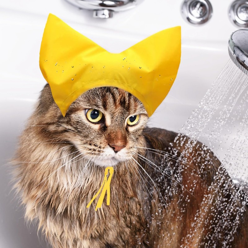 Pet Shower Cap - Waterproof Shower Caps for Sphynx Reusable