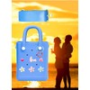BOBONIU Mini Rubber Beach Bag with Strap, Bitty EVA Tote