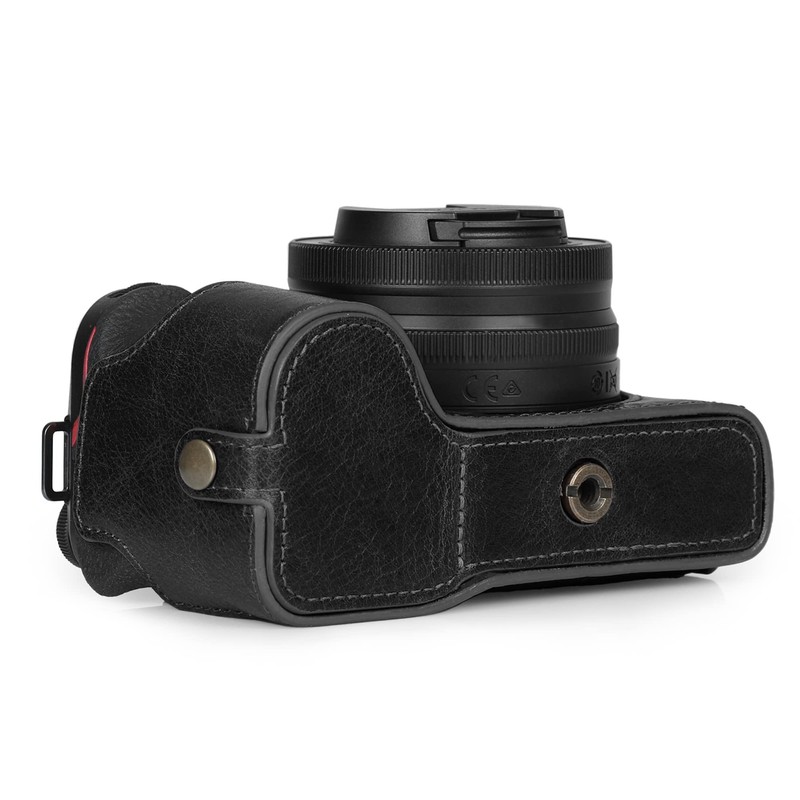 MegaGear EVER READY Genuine Leather Camera Case Compatible with Nikon