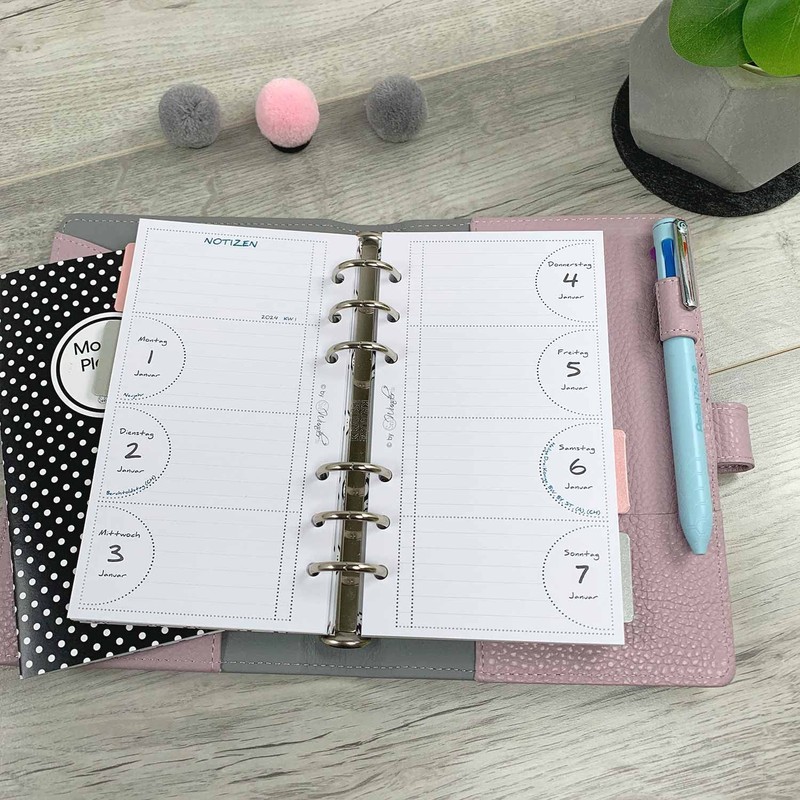 SinnWunder Premium Calendar Inserts 2026 - Weekly Calendar - 1