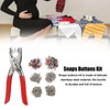 200 Sets Metal Snaps Buttons with Fastener Plier Snaps Buttons