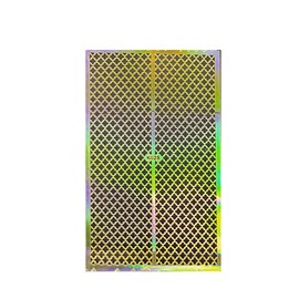 ALLYDREW Gold Nail Art Guide Large Nail Stencil Sheet - Clover