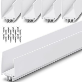 Pickmesh 4 Pcs 36 Inch Adjustable Storm Door Bottom Sweep for Door Seal 1 to 1-2/5In Replacement Parts Under Draft Stopper Weather Stripping Threshold Seal(White,36 Inch)