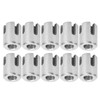10Pcs Cross Cable Clamp Stainless Steel Wire Railing Clamp Fastener