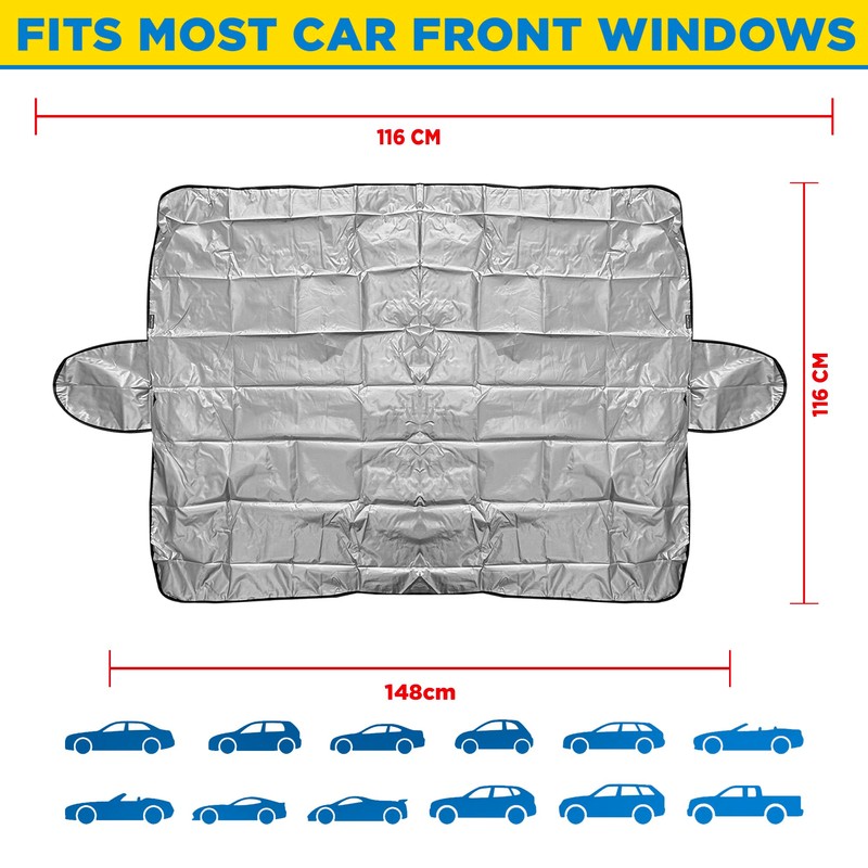 Goodyear Magnetic Windscreen Cover-durable Weatherproof Car Shield| Easy Magnetic Installation|