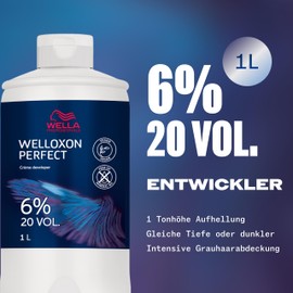 Wella Professionals Welloxon Perfect Developer 6% - Hydrogen Peroxide for Hair Colour & Tint - Oxidant for Koleston, Illumina & Magma - 1L