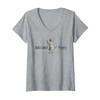 Womens Saddleback Duck Hunting Logo Western Styled Ranch V-Neck T-Shirt