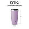 RTIC 16 oz Ceramic Lined Insulated Essential Pint Tumbler, Splash