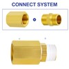 ERGAOBOY 2 x 1/2 inch BSP brass hexagon socket pipe