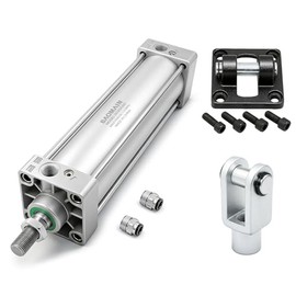 Baomain Cilindro neumático de aire SC 63 x 300 PT 3/8, orificio: 2 1/2 pulgadas, carrera: 12 pulgadas, vástago de pistón atornillado de d...