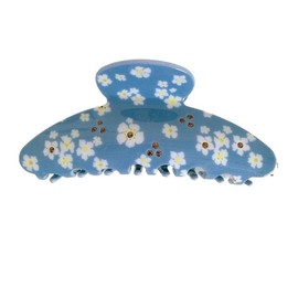 Vctitil Hair Claw Clips for Women,Floral Hair Claw Clips Acetic Acid Hair Clip Sweet Flower Hairpin Shark Clip for Women Girls