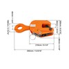 QWORK 2-Ton Heavy Duty Vertical Plate Lifting Clamp, 4400 lbs