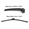 X AUTOHAUX 13inch Rear Windshield Wiper Blade Arm Kit for