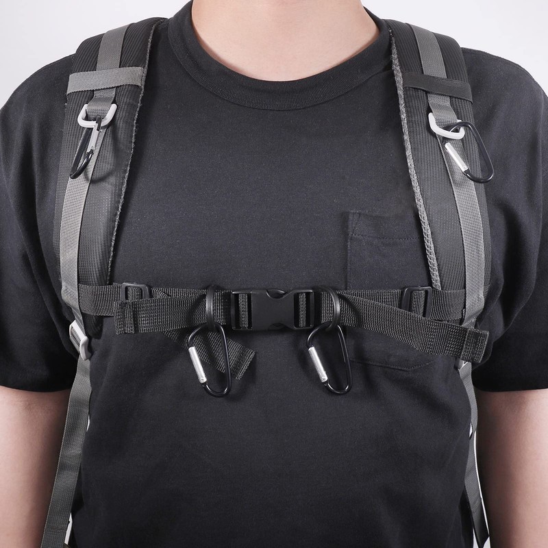 Zocipro 2Pcs Backpack Chest Strap, Adjustable Backpack Straps Belt with