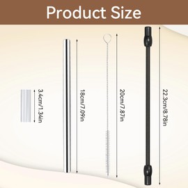 MISIQIMA Milchschlauch Kompatibel für Siemens Kaffeevollautomat Eq6 Plus S700, Milchschläuche, Edelstahles Milchrohr und Reinigungsbürste für Bosch Veroaroma Kaffeevollautomat