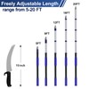 LAANPOLE 26FT Pole Saw, Telescoping Tree Trimmer with 5-20FT Extension