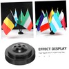 Gatuida 6pcs Mini Flag Holder Base Durable Outdoor Small Flag